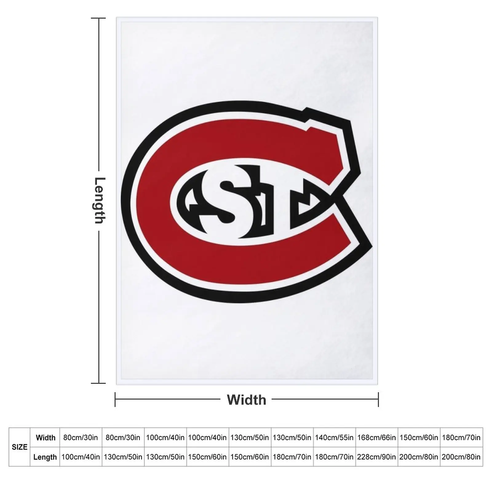 St. Cloud State Huskies Throw Blanket Cute Stuffeds Quilt Extra Large Throw Blankets