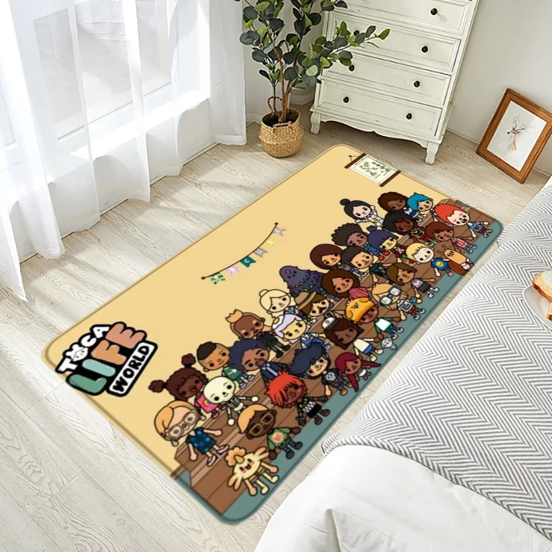 Toca Boca Toca Life World Door Floor Mat Room Entrance Carpet for Kitchen Rugs Home Accsessories Bathroom Mats Rug Foot Bath Bed