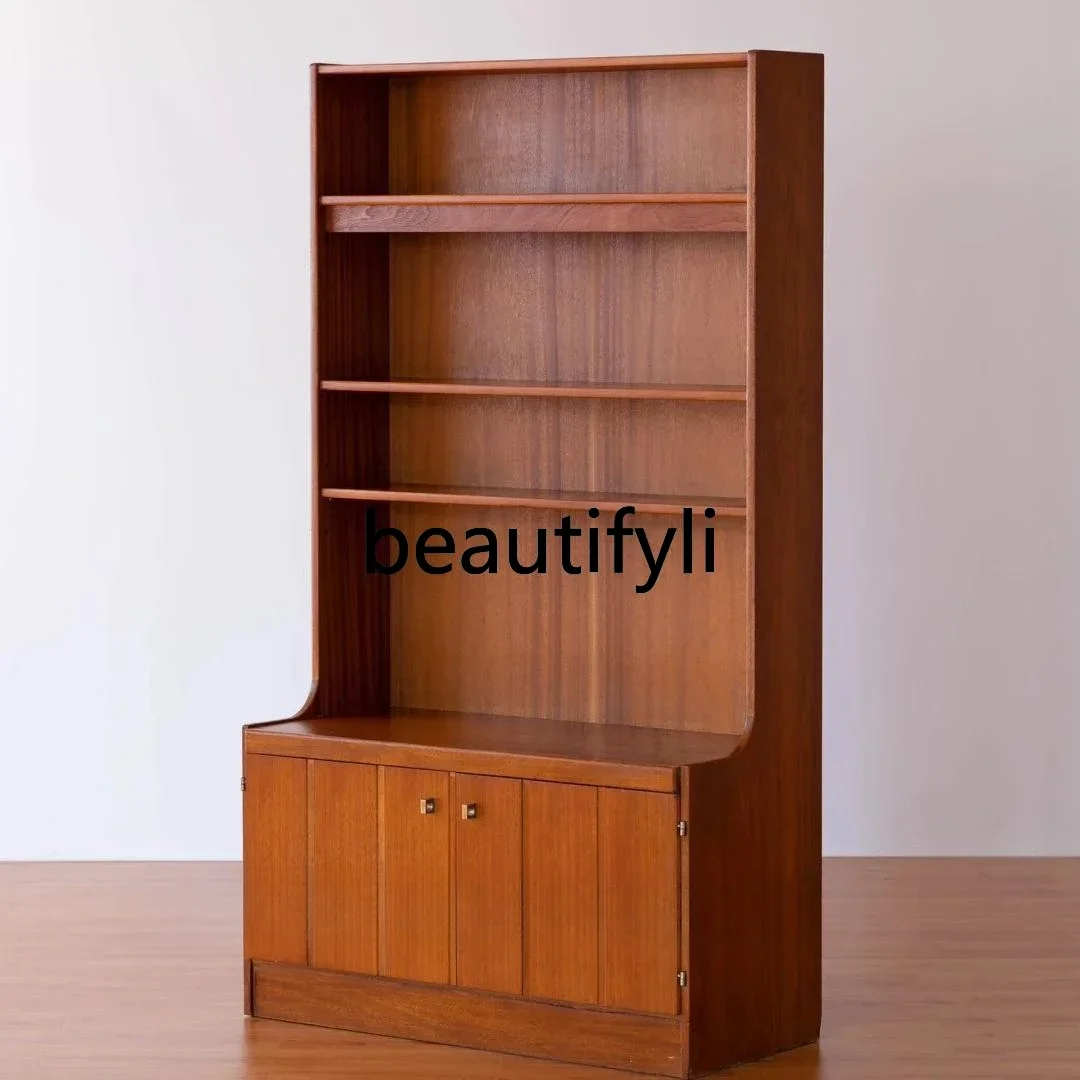 

Новое поступление, высокий боковой шкаф из массива дерева в стиле ретро ваби, двухдверный шкаф с боковой крышкой