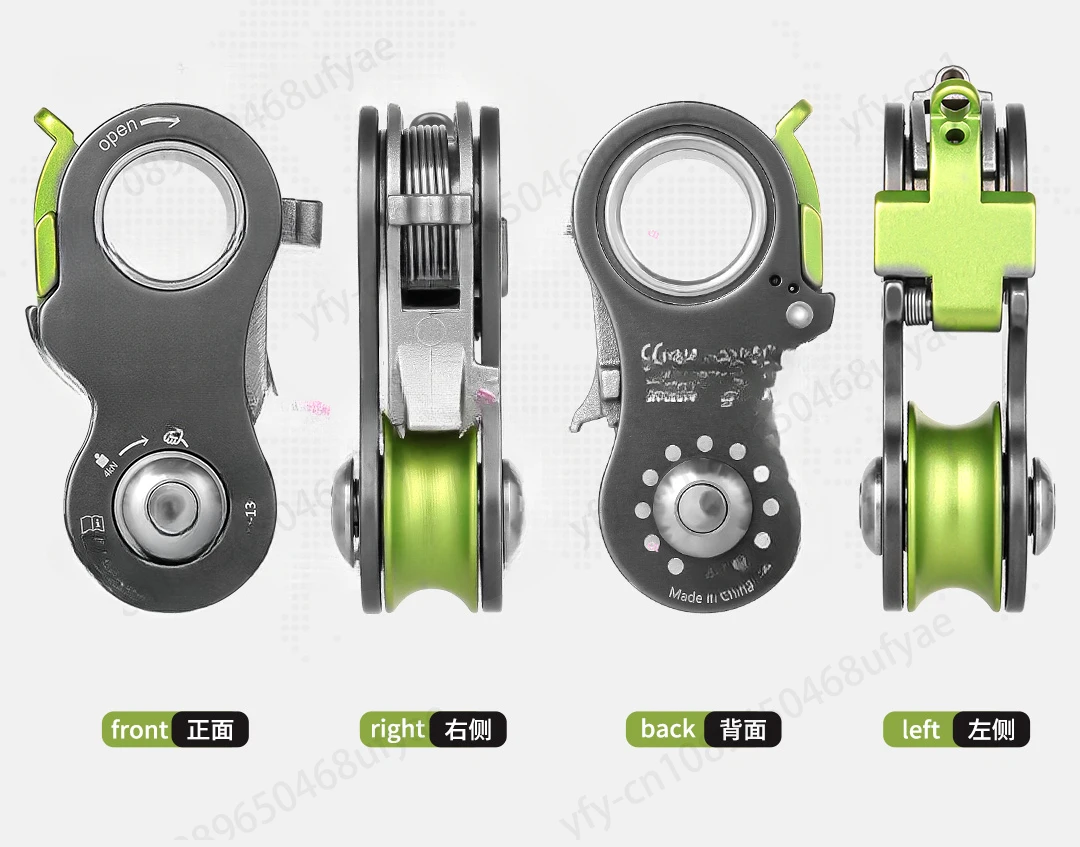 pulley mountaineering rock climbing cave rescue lifting can be remotely controlled single and two-way pulley bearing