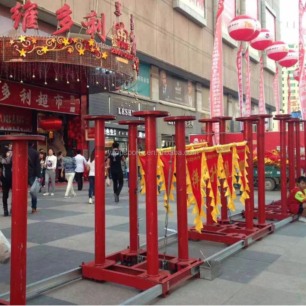 Chinese New Year Southern Lion Dance Five Pillar Performance Equipment