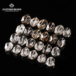 1 Pc Natural Stone Smoky Quartz Carved Irregular Shape Beads With Hole Charms for Jewelry Making DIY Necklace Bracelet Accessory