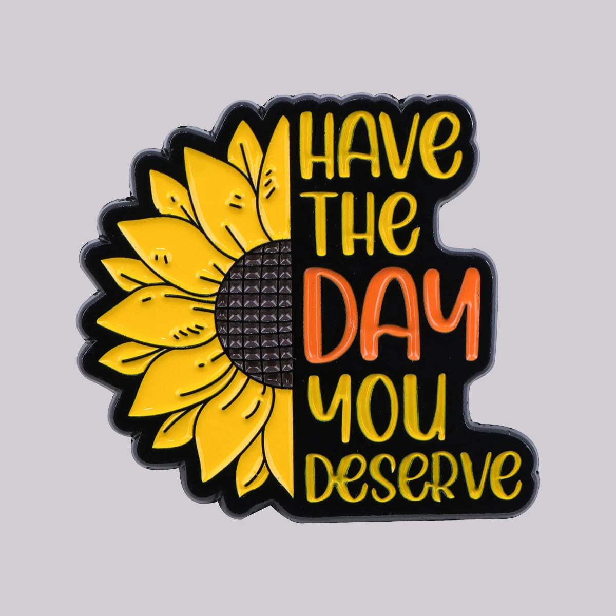 Sunflower Enamel Pin Motivational Phrase Brooch Pines Lapel Pins Badge Clothing Accessories Vintage Jewelry Friends Gifts