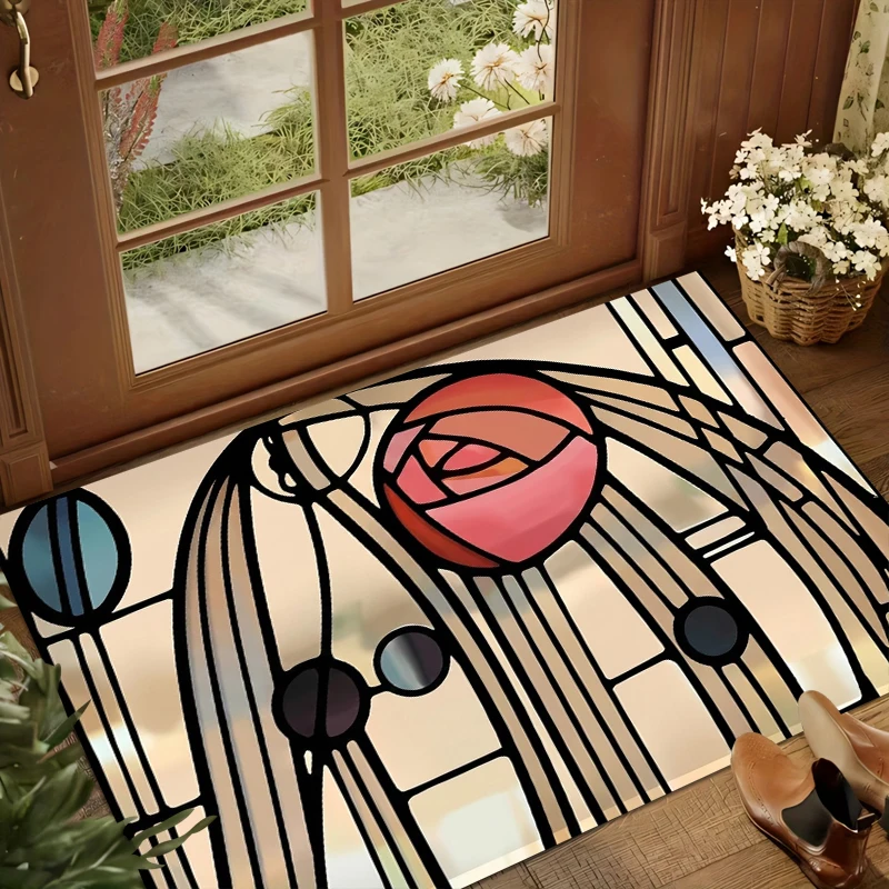 Entry Rugs Abstract Painting Alfombra Carpets for Living Room Home Bedroom Decor Floor Mat Soft Carpet Chair Rug Gift Hogar