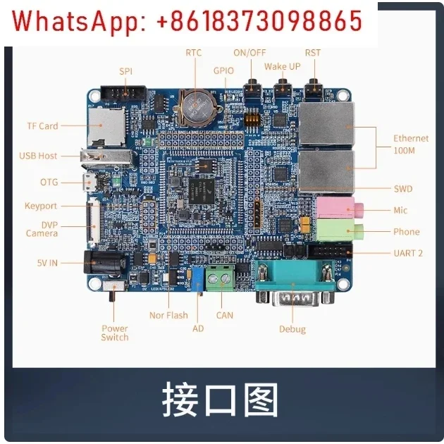 Встроенная макетная плата Rt1061 ARM Cortex-M7 Высокоскоростная система GPIO Free-RTOS