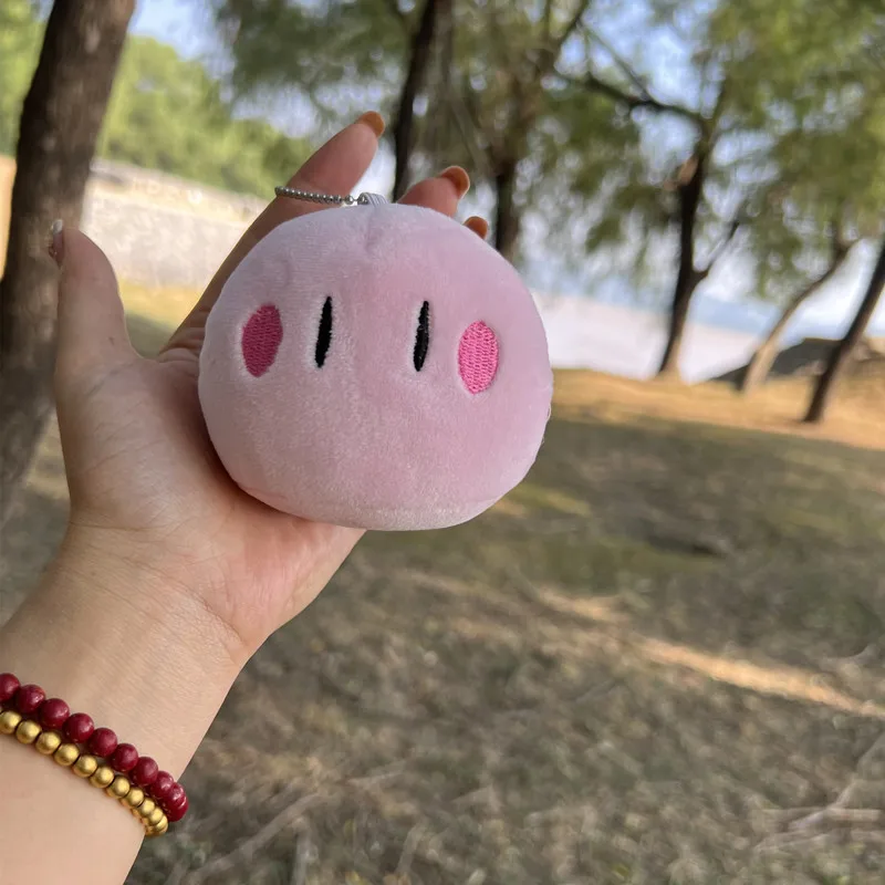 Clannad Anime Themed Bean Paste Barbecue Ball Keychain Bag Charm Creative Gift Key Holder Soft Plush Material No Brand