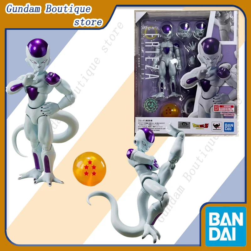 

Bandai Genuine SHF Dragon Ball Frieza Fourth Form Anime Action Figure Collectible Movable Model Toys Ornaments Gift Children