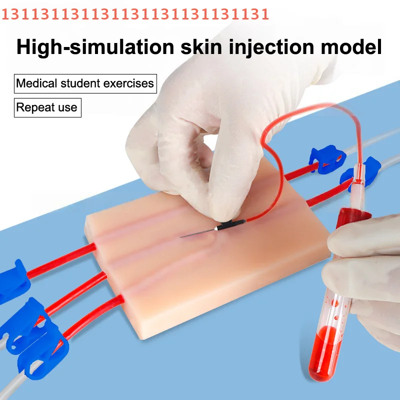 الوريد حقن ممارسة الوسادة محاكاة الجلد البشري المسيل للدموع مقاومة المحمولة للطلاب الممرضات خياطة نموذج التدريب #1