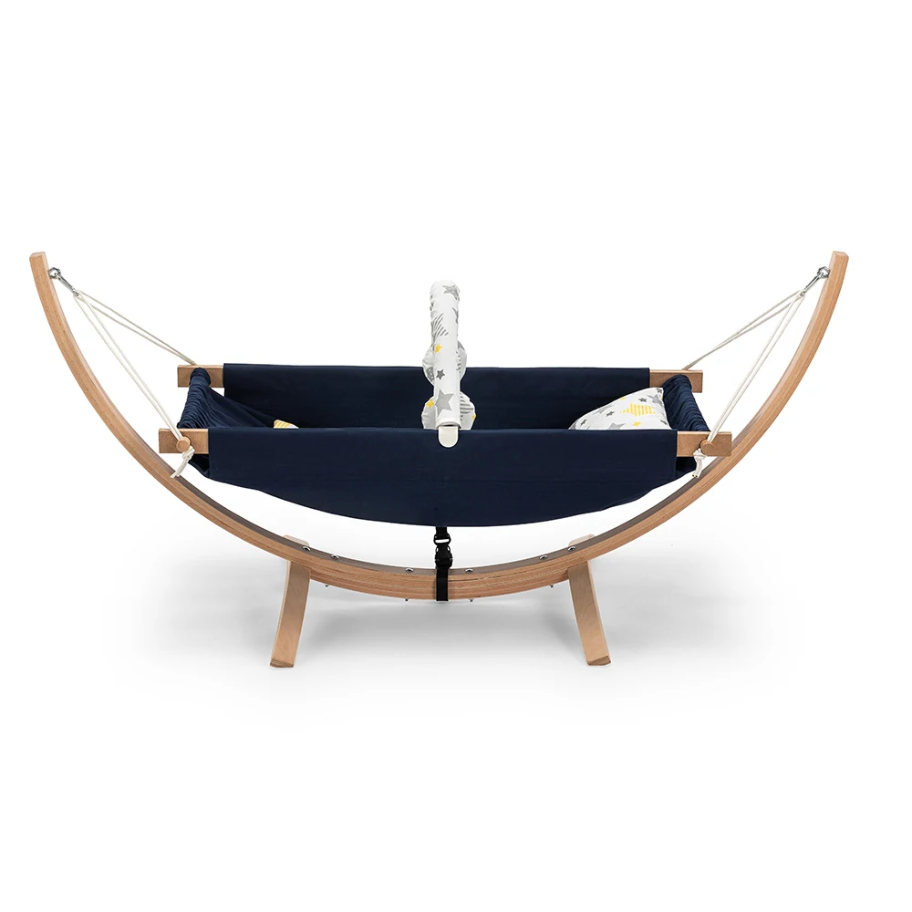 Outdoor Wooden Portable Hammock Chair Bed With Stand