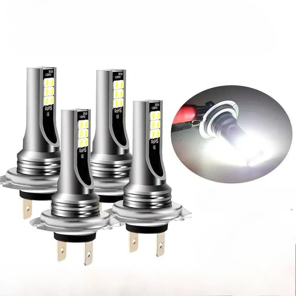 

4 шт. светодиодные фары, замена ксеноновых ламп дальнего/низкого уровня, луч 6000K, белый, регулируемый на 360 градусов противотуманный фонарь