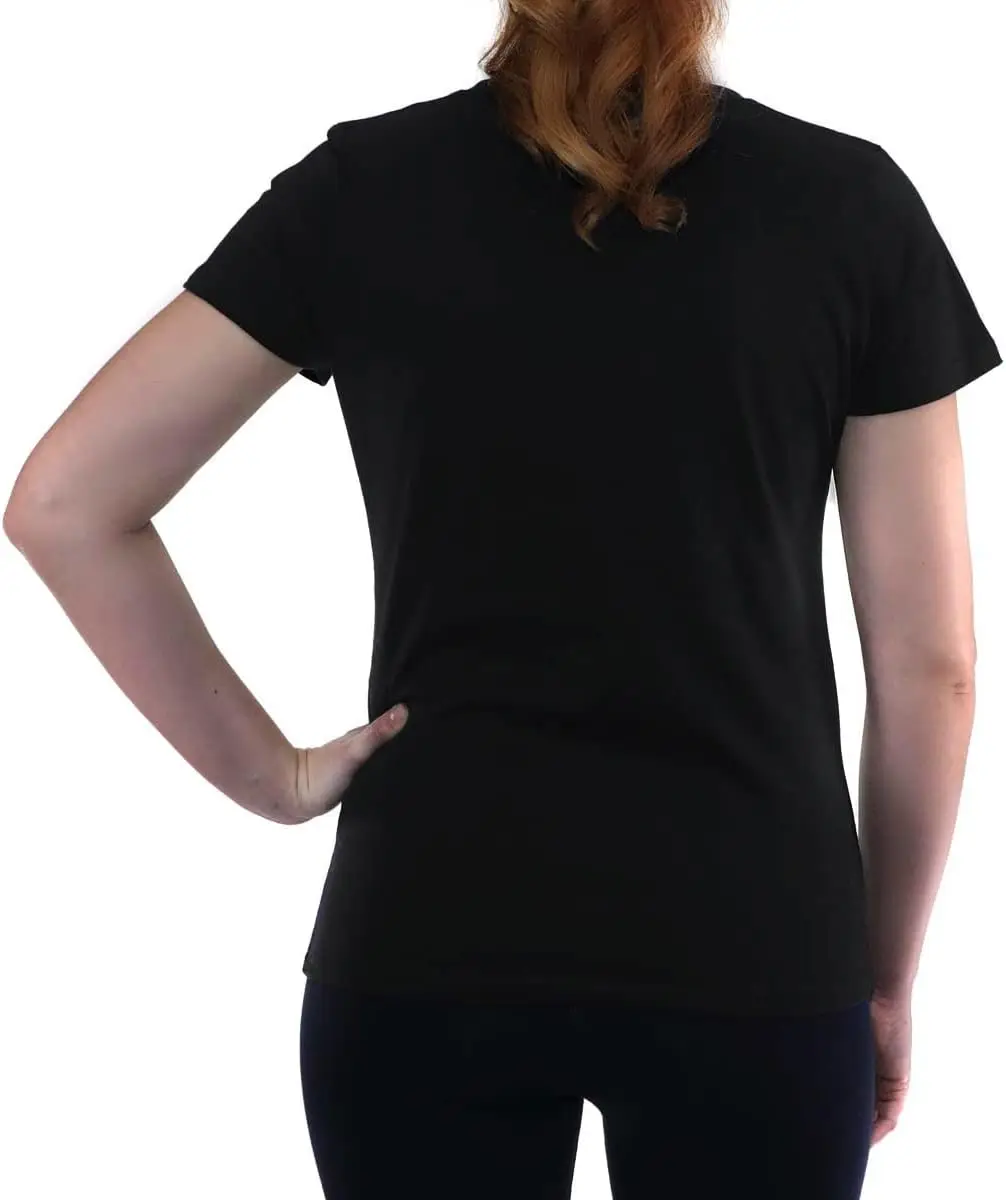 Activogue Women's Crew-Neck, Short Sleeves, 100% Organic Cotton, Made in USA T-Shirt.