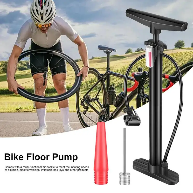 Sports Pump Hand Air Pump For Bikes High-Pressure Floor Pump Tire Ball Pump For Road Bikes MTBs Hybrids Balls