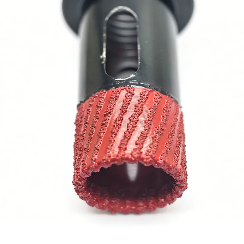 

6mm 8mm 14mm 20mm M14 Thread Dry Vacuum Brazed Masonry Hole Saw Diamond Drill Bit Set for Tiles red
