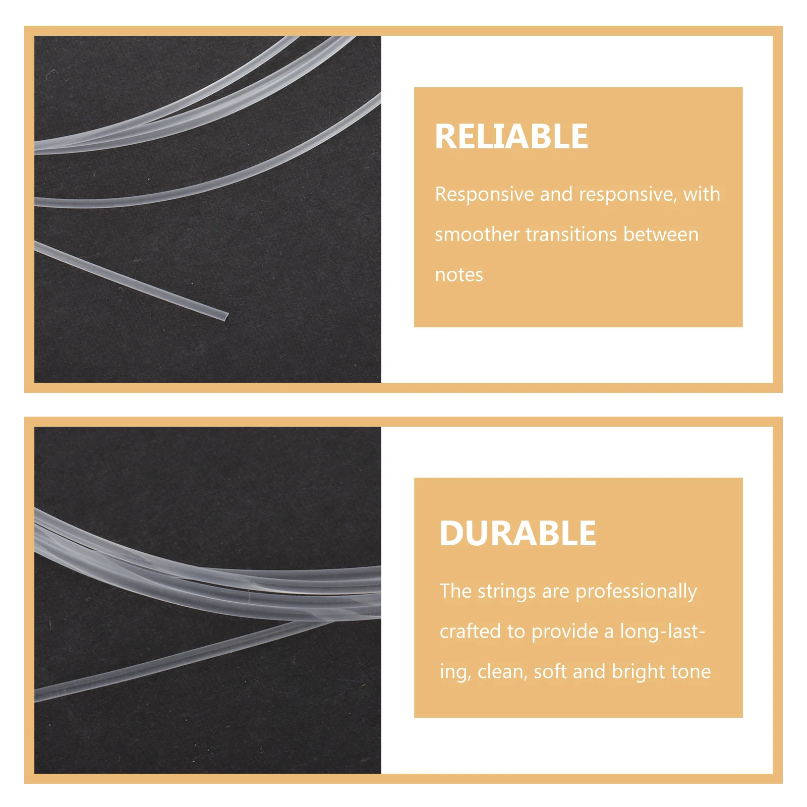 

3pcs Balalaika Strings Replacement Nylon Durable Professional Sturdy Music Wire Resonant Comfortable Long-Lasting Expressive