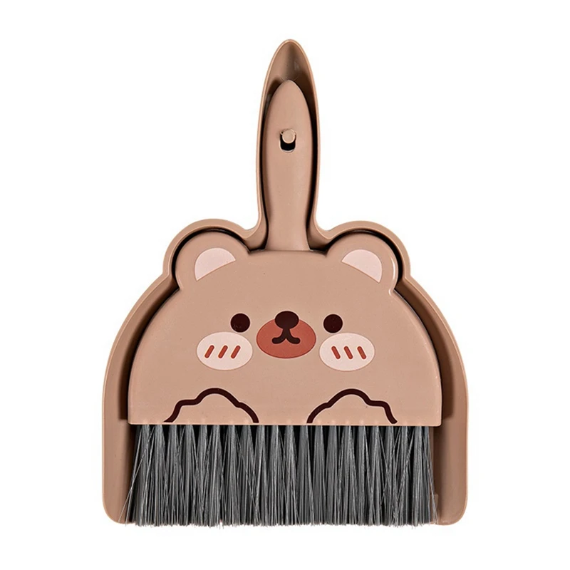 Mini Broom Dustpan Kids Cute Cartoon Small Cleaning Set Pretend Play Toys Toddler Little Housekeeping Helper Set