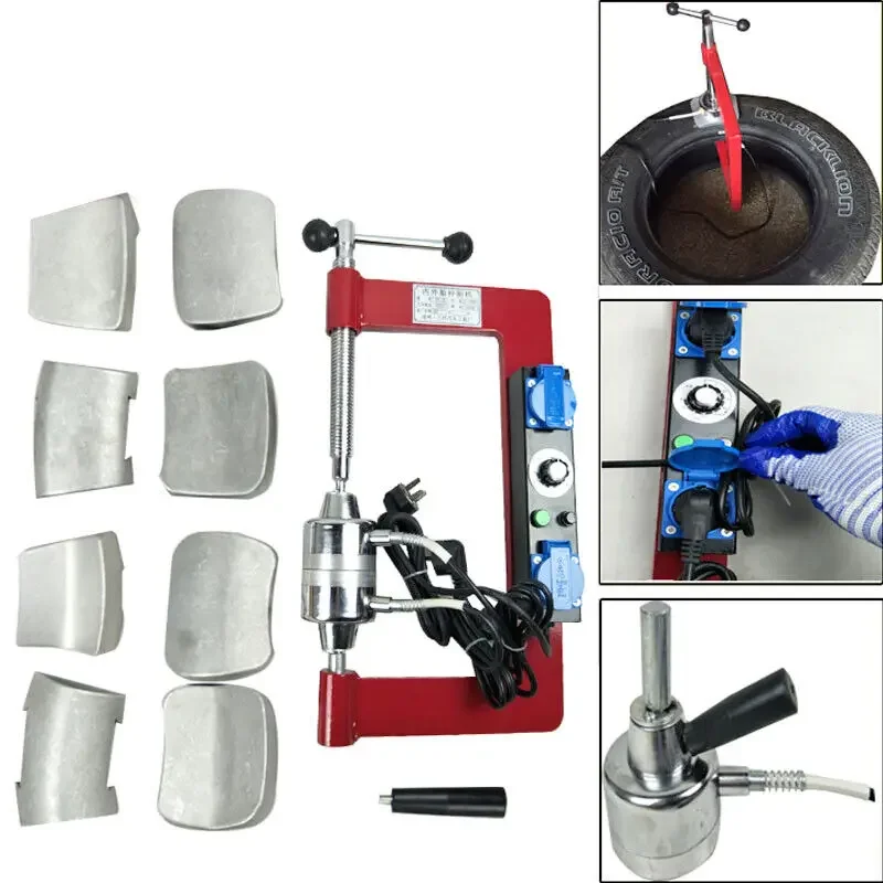 220V 9Pcs  Car Tire Repair Machine Vacuum Vulcanizing Machine Tire Repair Patches Kit