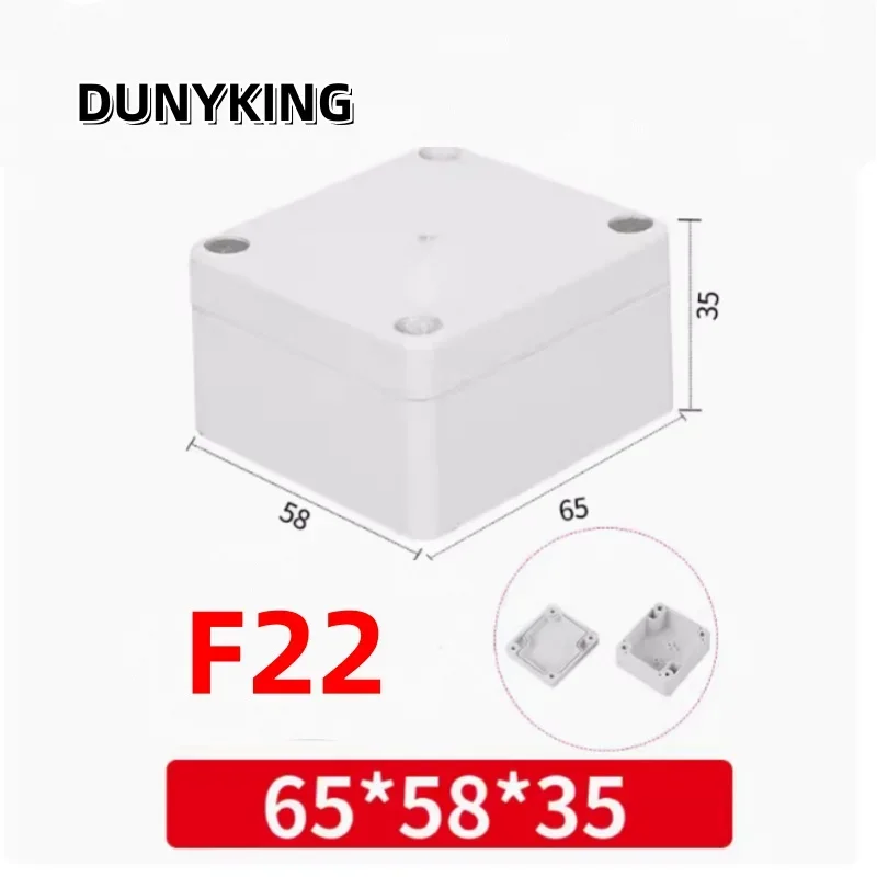 F-type ABS new material Ip67 waterproof junction box Plastic housing Ip67 Outdoor electronic safe monitor power button box image 5