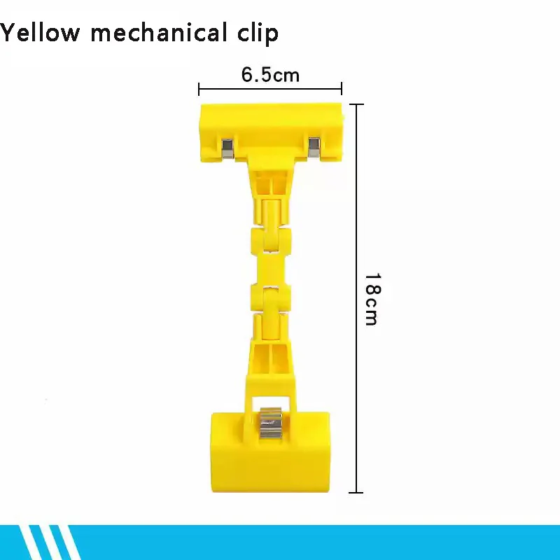 Clipe de logotipo de exibição de varejo clipe de logotipo de dupla face acrílico transparente preço clipe de logotipo produto clipe rotativo