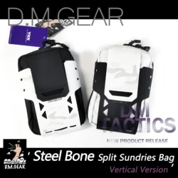 DMGear Steel Bone Split Sundries Bag Molle Belly Pack Kit medico custodia multifunzione versione verticale