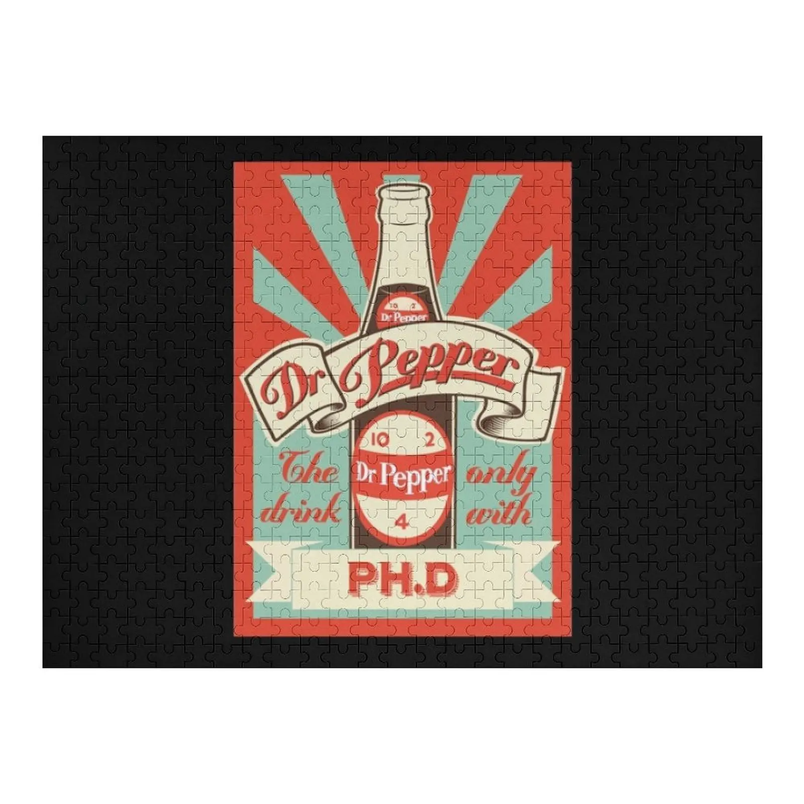 Puzzle Dr. Pepper Vintage dla dzieci, spersonalizowane prezenty ze zdjęciem, układanka