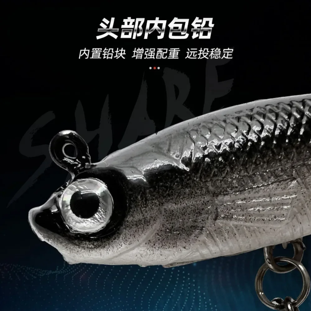 Sea Perch Killer T-tail,Multicolor Optional Pack Lead Fish Soft Fish 14g-8cm,Luya Bait Soft Bait for Perch Fly Fishing Crankbait