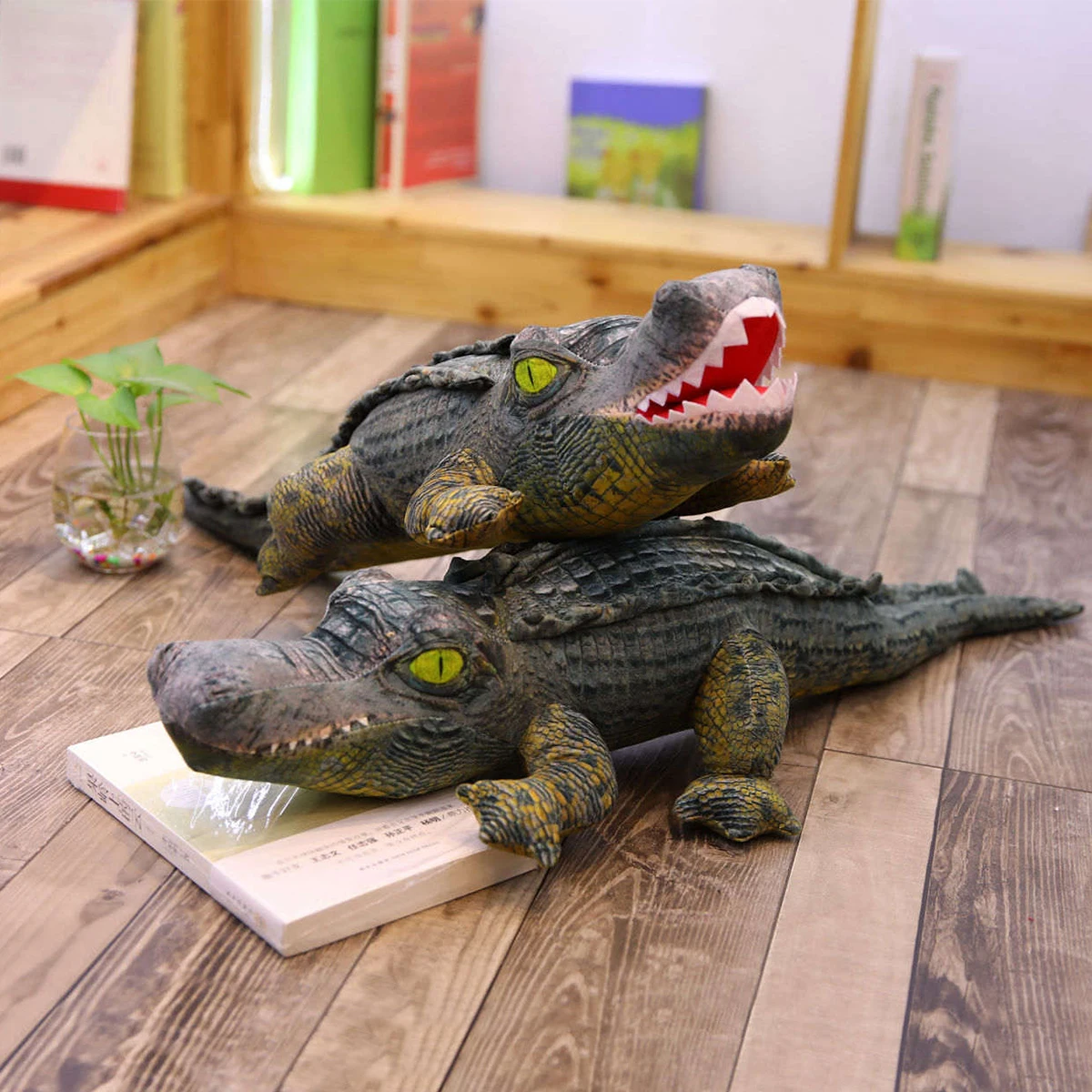 30-160cm Kawaii Simulation Crocodile Plush Toys Stuffed Animal Alligator Soft Cotton Doll Sleeping Pillow Holiday Gifts for Kids