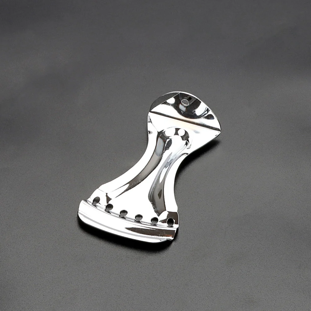 

Chromium Resonator Guitar Tailpiece 6 String Round Head F04A Replacement Parts Accessories Electric Supplies Metal Material