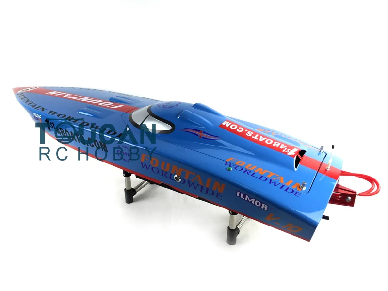 DTRC G26IP1 26CC Blue Fiber Glass 50KM/H Benzyna Racing ARTR RC Boat W/ System radiowy Łódź motorowa Boy Toys THZH0072-SMT7