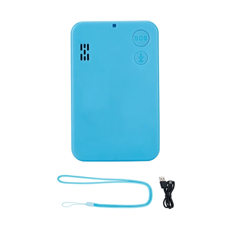 Localizador GPS pessoal para estudantes e idosos, alarme de resposta a emergências, 4G, abs, pc, estudante trabalhador, cartão de identificação