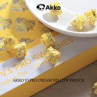 Akko V3 Cream Yellow Pro Switch 5 Pin 50gf Linear With Stable Dustproof Stem For Mx Mechanical Keyboard (45 pcs)