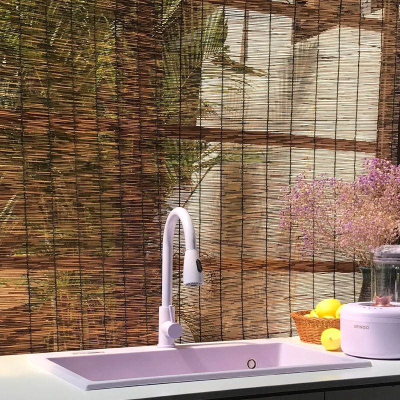 カスタマイズされた紫水晶石大型シングルスロット色のキッチン洗面台シンク手作り新製品プル蛇口付き新しい