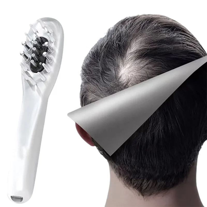 

vibration LED light therapy EMS hair growth therapy massager brush Hair Growth Comb Oil Applicator scalp massager anti stress