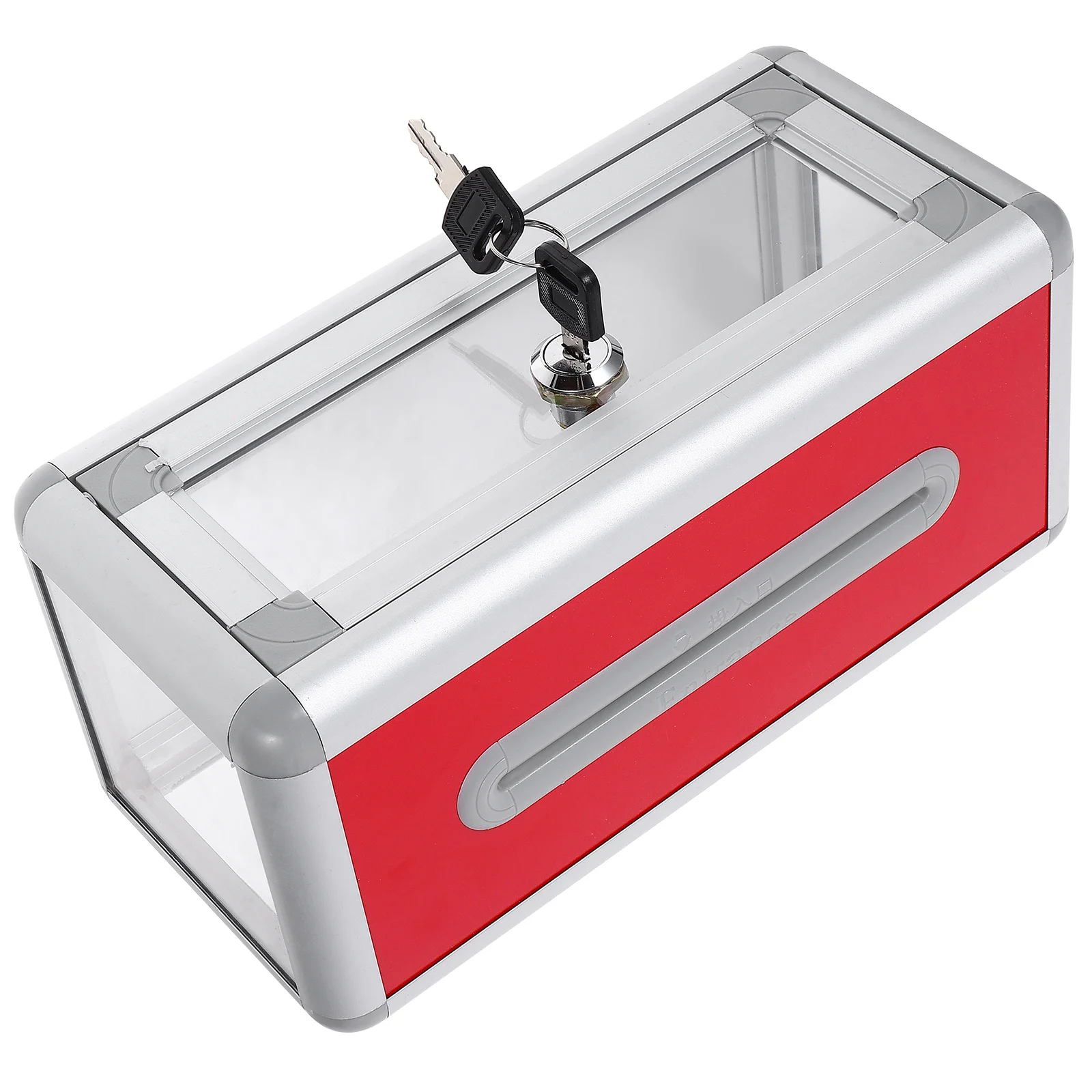 

Desktop Business Card Holder Lockable Card Box Ballot Case Office Storage Convenient Ballot Box