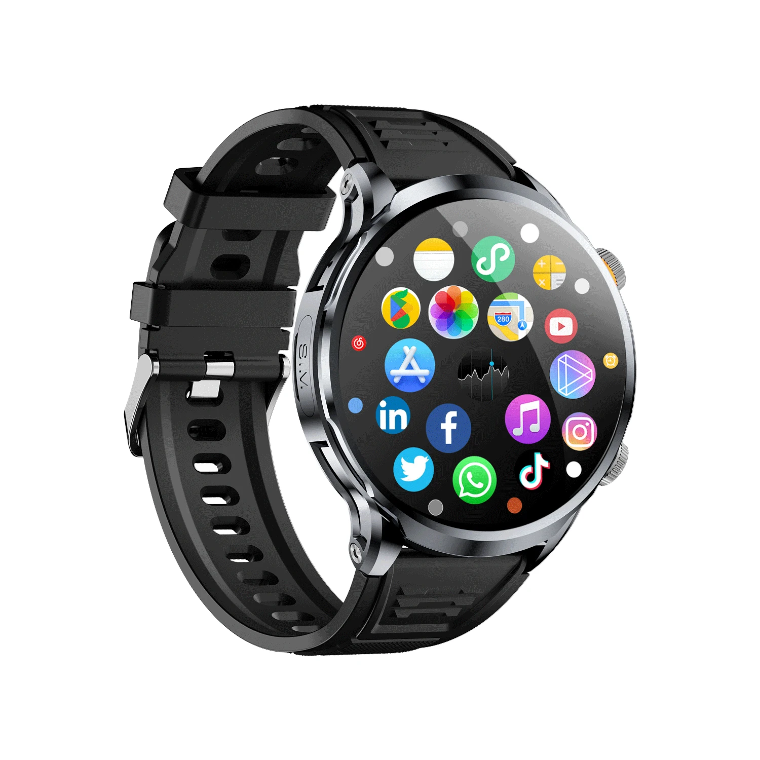 2024 Men 4G Android smartwatch H18 heart rate blood pressure blood oxygen GPS WIFI intelligente smart watch