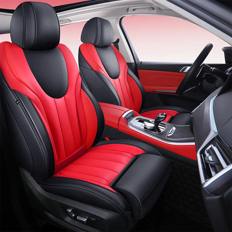 Custom Car Seat Cover nappa Leather 7 seats For BMW X5 2007-2013 auto car accessories interior woman seat caution