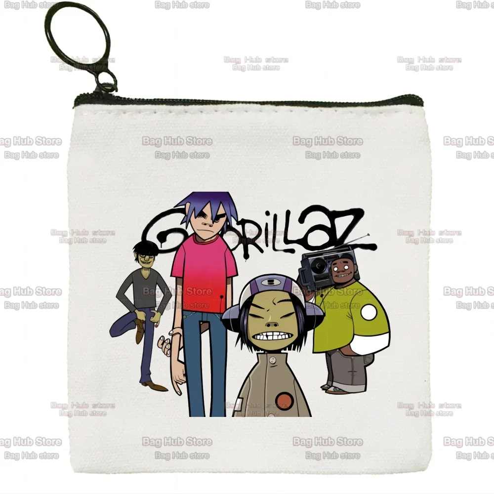 

Gorillaz New Women's Bag Pure White Bag Handmade Cloth Bag Coin Purse Whiteboard Handbag