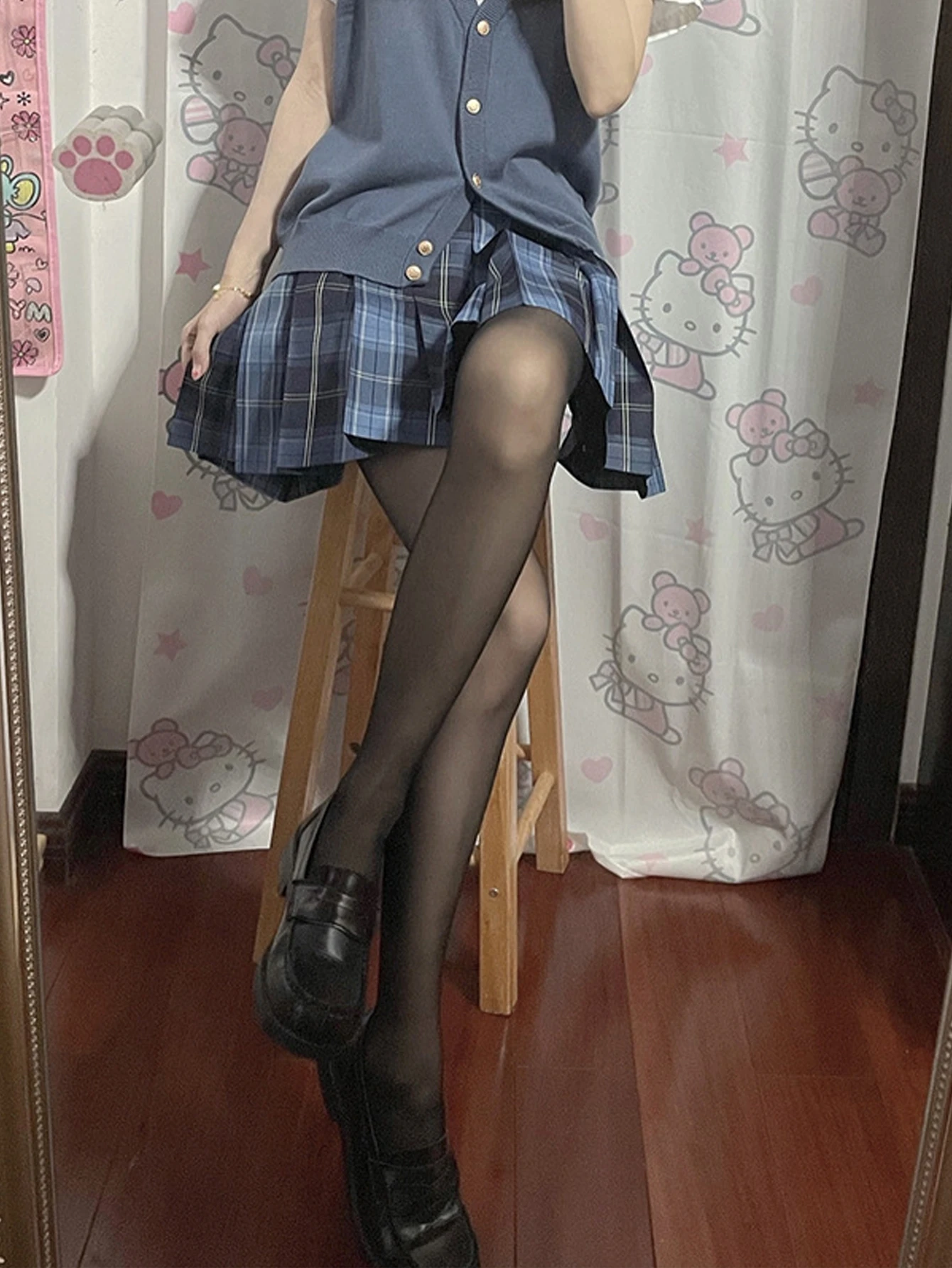 

Black Sheer Anti Snag Romantic Rave Tights See Through Girls Korean Cosplay Personalized Twerk Pantyhose Lady's Skin Color