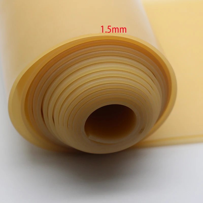 1.5MM Elastic Latex Sheet Flat Elastic Band Material Yellow Hunting DIY Slingshot Sports Wearable High Elasticity Sheet Rubber