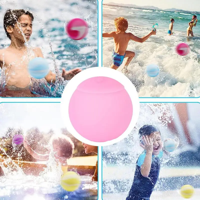 Reusable Water Balloons Silicone Beach Balls For Kids Water Beach Toys Creative Summer Water Toys Kids Pool Toys For Outdoor