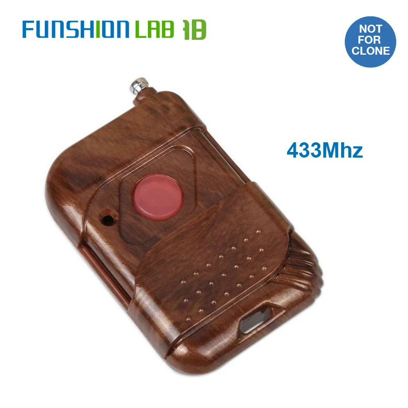 Imagem -03 - Funshion 433 Mhz Código de Aprendizagem de Controle Remoto sem Fio Universal 433 Mhz Transmissor para Portão Abridor de Garagem Porta Elétrica Chave Fob