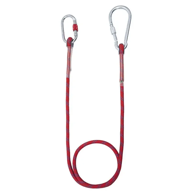 23KN Aerial Work Safety Belt Rope High Altitude Protective Safety Elastic Sling Belt with Hook Anti Fall Buffer Bag Safety Rope