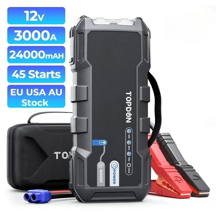 NEW JumpStarterMax18000mahCar Jump Starter1000A Power Bank Car Jumpstarter Auto Buster Car EmergencyBooster car accessories