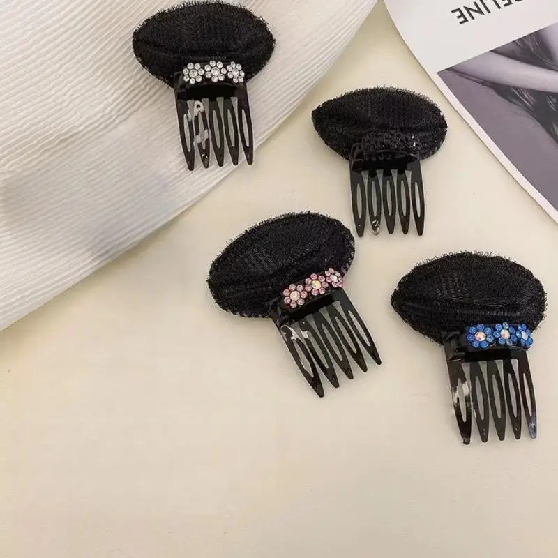 1 قطعة مشبك شعر إسفنجي منفوش غير مرئي خط شعر أمامي حجم قاعدة نفخة وسادة كعكة الشعر دبوس تصفيف الشعر #5