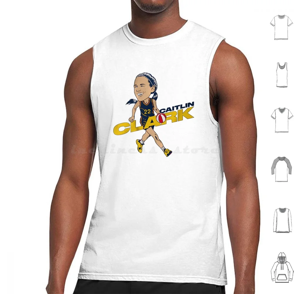 Caitlin Clark Indiana Tank Tops Vest Sleeveless Caitlin Clark Indiana Fever Caitlin Clark Indiana Fever Aliyah Boston Iowa