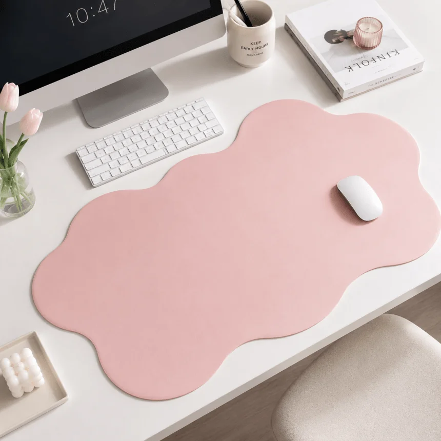 Desk Mat,Oversized Cloud Edge Anti-Slip Desktop Protector. Fits Office,Gaming,Nail Stations Great Back-To-School