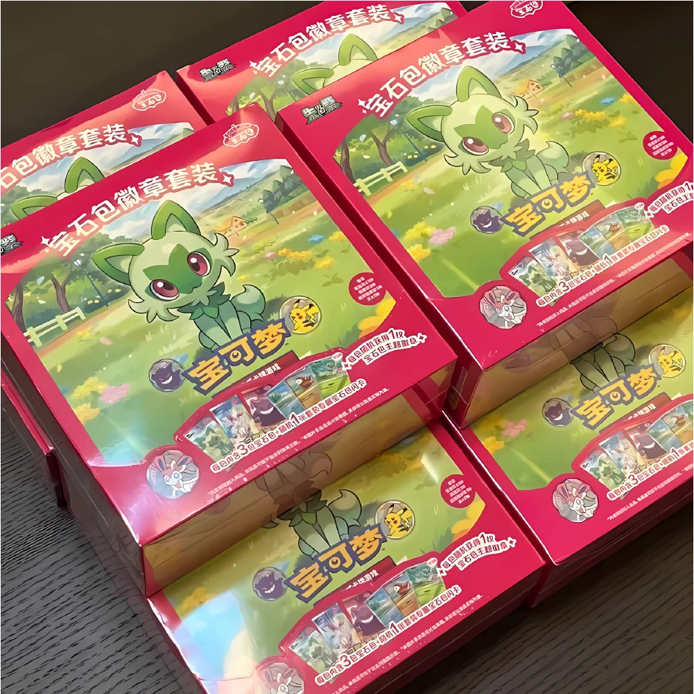 Pokemon TCG Gem Pack Vol.1.2.3 Badge Set - Bulbasaur Charmander Squirtle Starter Collectible Cards Gift 100% Original with Displ view 4