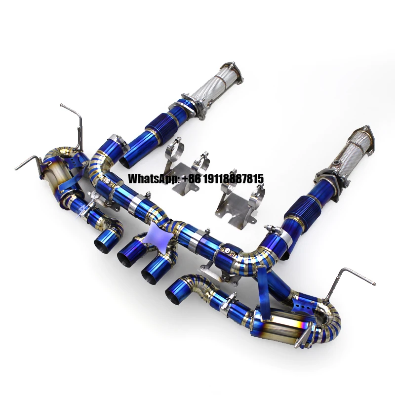 

OEM Full Exhaust System for Chevrolet CORVETTE C8 Z06 2019-2025 Straight Downpipe Titanium OEM Factory Valve Catback Exhaust
