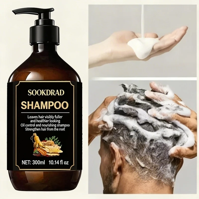 

Natural Botanical Extract Shampoo, Nourish Scalp, Healthier Hair, All Hair Types, 300ml Daily Care