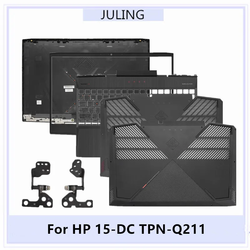 For HP 15-DC TPN-Q211 Laptop Top Case Back Cover LCD Front Bezel Palmrest Upper Case Bottom Case Hinges Air Vent Cover