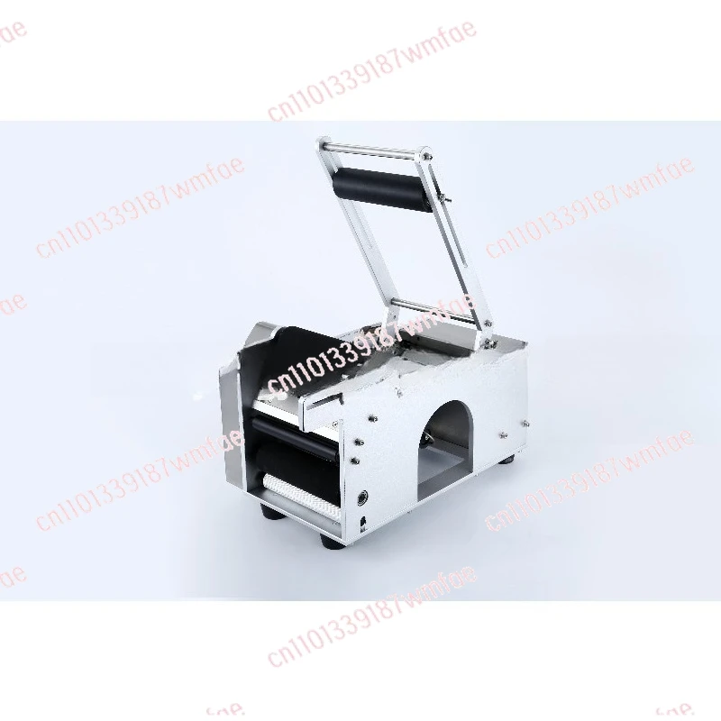 SY-50 Desktop Semi-automatic Plastic Glass Bottle Jam Wine Glue Sticker Round Bottle Labeling Machine